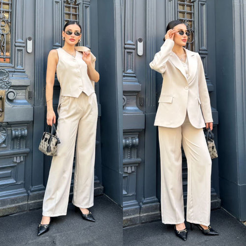 costume 3 pieces 🇹🇷  gilet + blazer avec doublure + pantalon classique