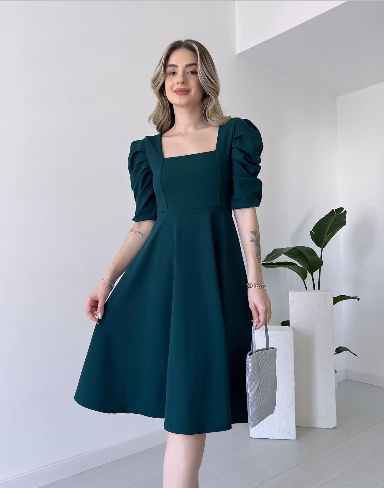 robe midi évasée