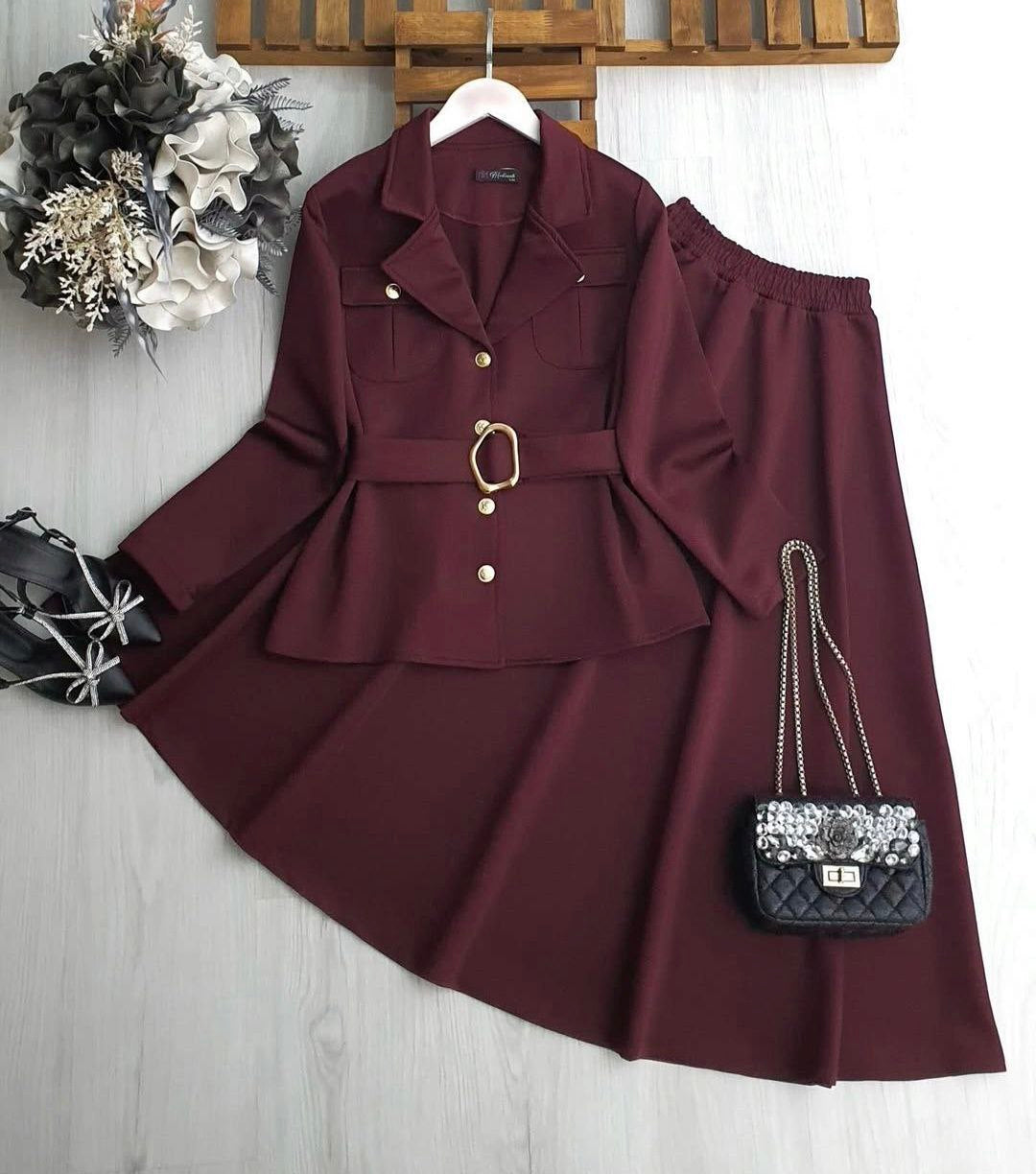 ensemble jupe 🇹🇷  blazer + ceinture