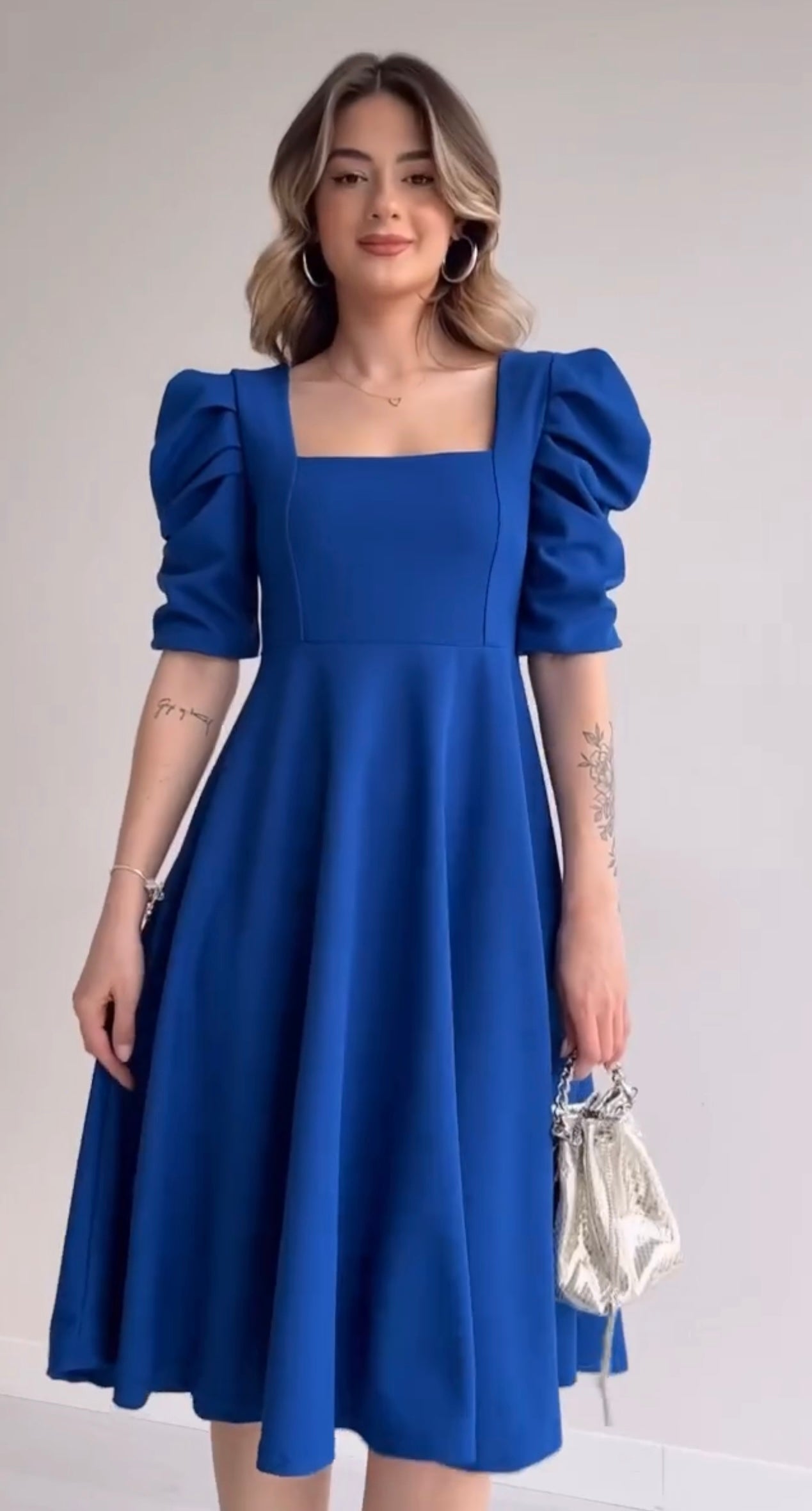 robe midi évasée